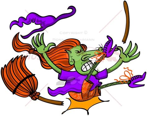 Witches' Flight Gone Wrong: Halloween Broomstick Crash